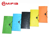 Expandable File Wallet Elastic Closure