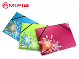 PP Elastic File Folder with Flower Pattern 