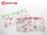 PVC Transparent Clear Pencil Case with printing  MFO-1005