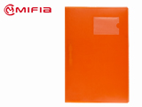 PP Report File with Clip & Name Card Pocket Orange 