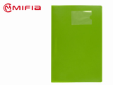 PP Report File with Clip & Name Card Pocket Green 