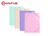 Bi-color Elastic Folder Plastic File