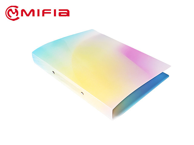 J-MFO-3--Diagonal-Line-Texture-Graduated-Color-Plastic-Ring-Binder