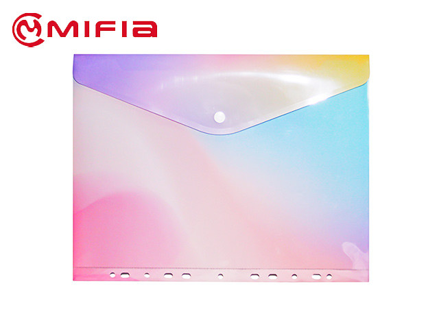 J-MFO-9 Glossy Aurora Color Envelope Folder with 11 Holes